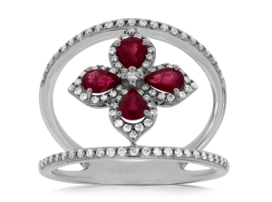 Kirk Signature Diamond and Ruby Ring