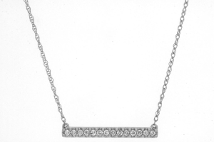 Kirk Signature Diamond Bar Necklace