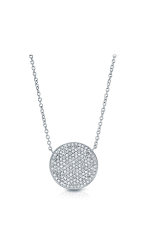 Liven Co. Large Pave Disc Necklace N0100152