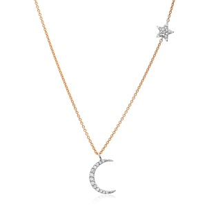 Liven Co. Mini Moon and Star Necklace