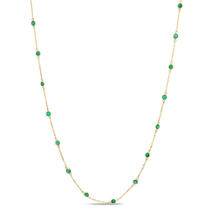 Tresor Fin Emerald Necklace F9121ERS